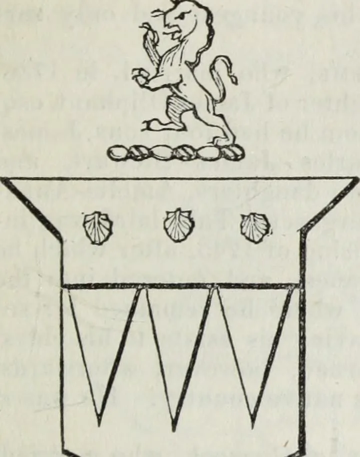 An illustration from A genealogical and heraldic history of the commoners of Great Britain and Ireland enjoying territorial possessions or high official rank, but uninvested with heritable honours, 1836, leaf 143