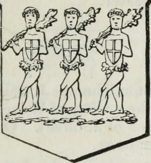 An illustration from A genealogical and heraldic history of the commoners of Great Britain and Ireland enjoying territorial possessions or high official rank, but uninvested with heritable honours, 1836, leaf 155