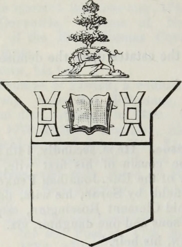An illustration from A genealogical and heraldic history of the commoners of Great Britain and Ireland enjoying territorial possessions or high official rank, but uninvested with heritable honours, 1836, leaf 156