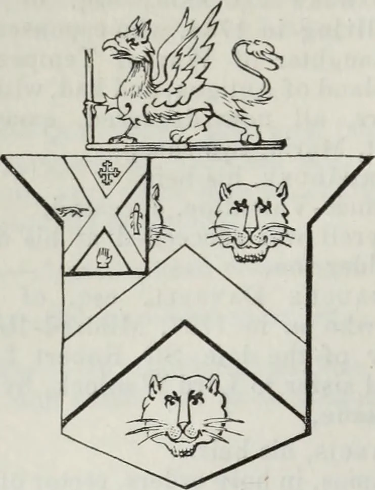 An illustration from A genealogical and heraldic history of the commoners of Great Britain and Ireland enjoying territorial possessions or high official rank, but uninvested with heritable honours, 1836, leaf 172