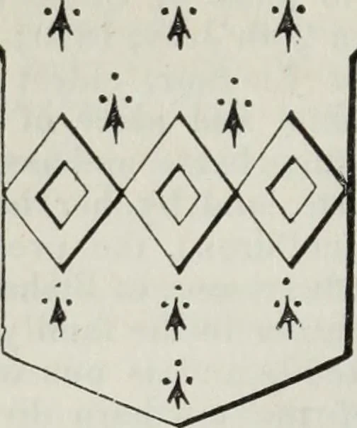 An illustration from A genealogical and heraldic history of the commoners of Great Britain and Ireland enjoying territorial possessions or high official rank, but uninvested with heritable honours, 1836, leaf 210