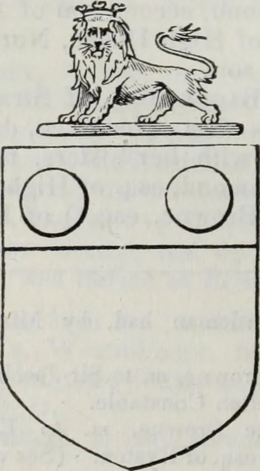 An illustration from A genealogical and heraldic history of the commoners of Great Britain and Ireland enjoying territorial possessions or high official rank, but uninvested with heritable honours, 1836, leaf 246