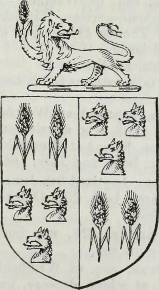 An illustration from A genealogical and heraldic history of the commoners of Great Britain and Ireland enjoying territorial possessions or high official rank, but uninvested with heritable honours, 1836, leaf 256