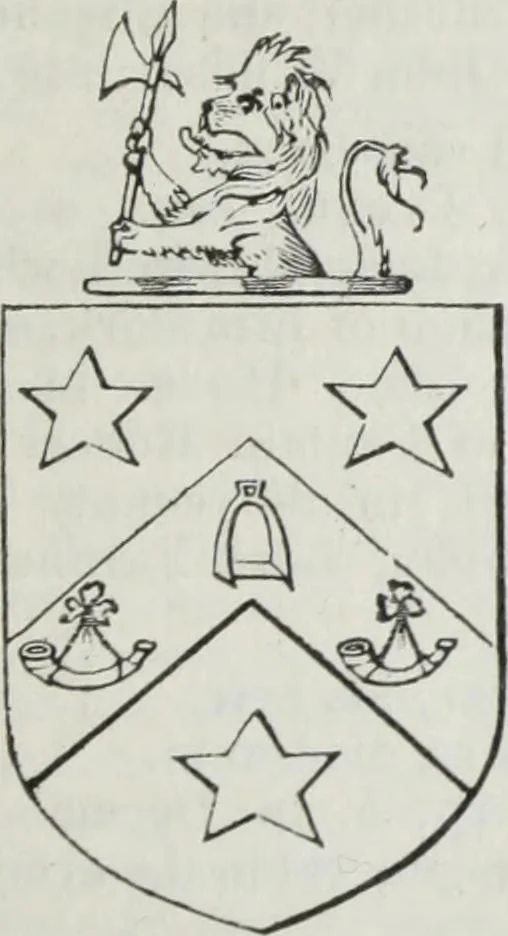An illustration from A genealogical and heraldic history of the commoners of Great Britain and Ireland enjoying territorial possessions or high official rank, but uninvested with heritable honours, 1836, leaf 265