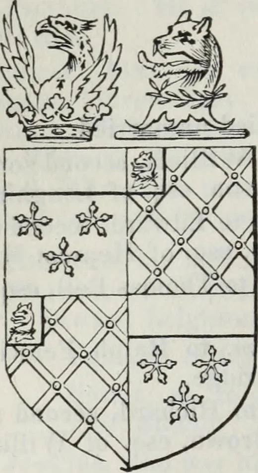 An illustration from A genealogical and heraldic history of the commoners of Great Britain and Ireland enjoying territorial possessions or high official rank, but uninvested with heritable honours, 1836, leaf 276