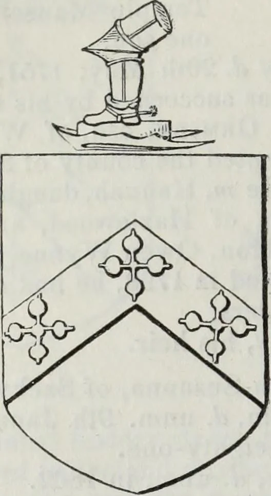 An illustration from A genealogical and heraldic history of the commoners of Great Britain and Ireland enjoying territorial possessions or high official rank, but uninvested with heritable honours, 1836, leaf 308