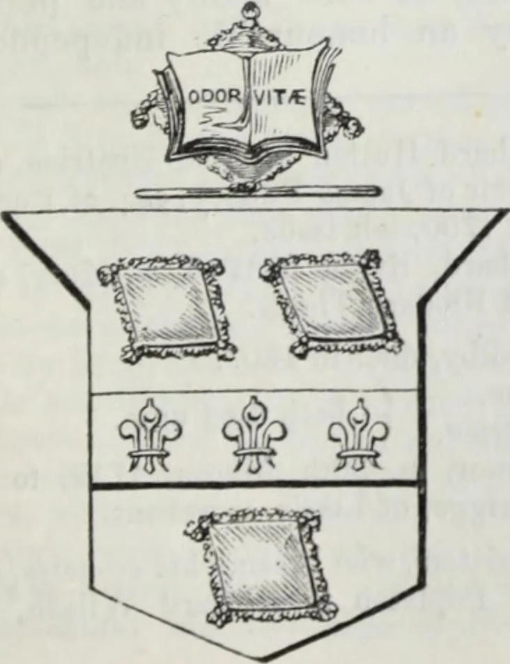 An illustration from A genealogical and heraldic history of the commoners of Great Britain and Ireland enjoying territorial possessions or high official rank, but uninvested with heritable honours, 1836, leaf 321