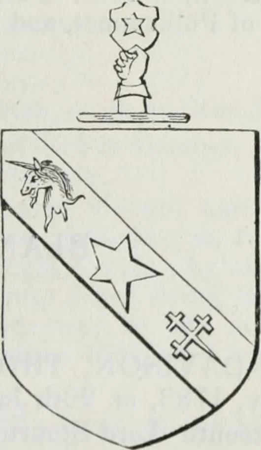 An illustration from A genealogical and heraldic history of the commoners of Great Britain and Ireland enjoying territorial possessions or high official rank, but uninvested with heritable honours, 1836, leaf 343