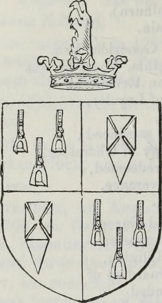 An illustration from A genealogical and heraldic history of the commoners of Great Britain and Ireland enjoying territorial possessions or high official rank, but uninvested with heritable honours, 1836, leaf 372