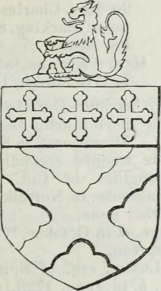 An illustration from A genealogical and heraldic history of the commoners of Great Britain and Ireland enjoying territorial possessions or high official rank, but uninvested with heritable honours, 1836, leaf 379