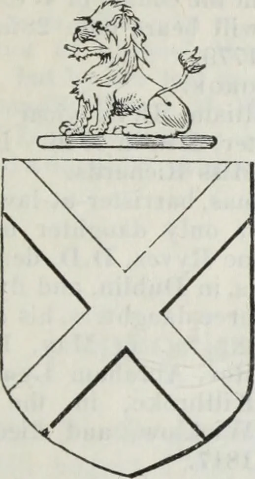 An illustration from A genealogical and heraldic history of the commoners of Great Britain and Ireland enjoying territorial possessions or high official rank, but uninvested with heritable honours, 1836, leaf 383