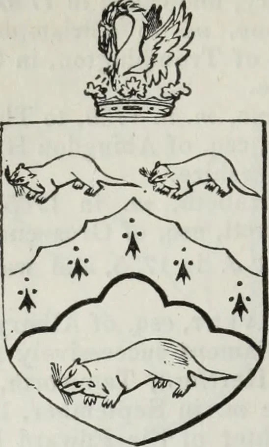 An illustration from A genealogical and heraldic history of the commoners of Great Britain and Ireland enjoying territorial possessions or high official rank, but uninvested with heritable honours, 1836, leaf 420