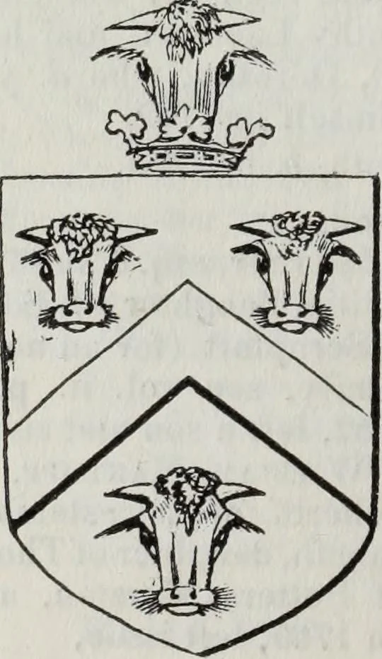 An illustration from A genealogical and heraldic history of the commoners of Great Britain and Ireland enjoying territorial possessions or high official rank, but uninvested with heritable honours, 1836, leaf 422