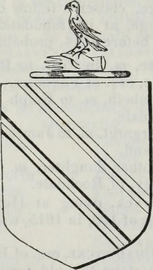 An illustration from A genealogical and heraldic history of the commoners of Great Britain and Ireland enjoying territorial possessions or high official rank, but uninvested with heritable honours, 1836, leaf 464