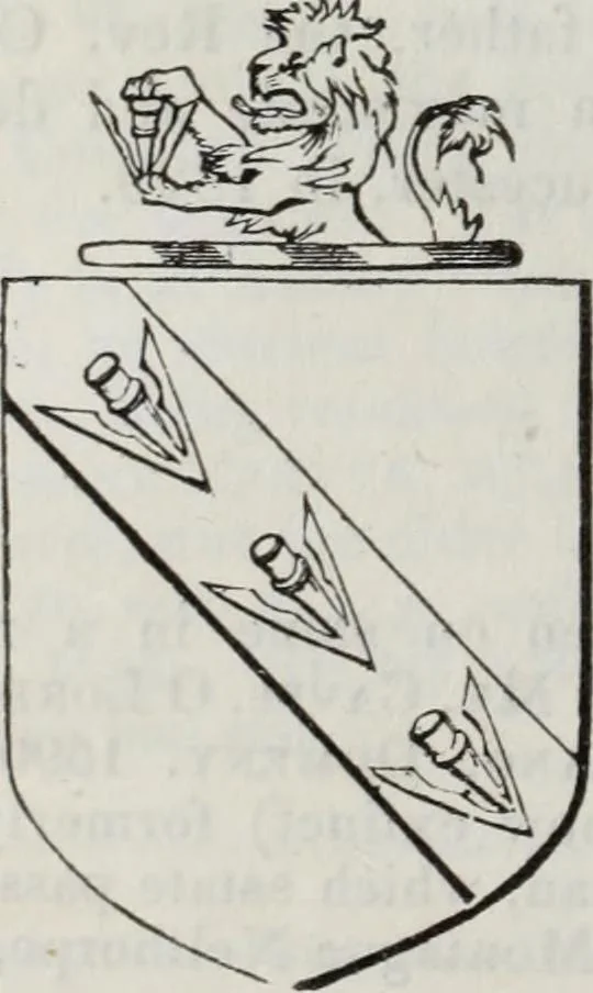 An illustration from A genealogical and heraldic history of the commoners of Great Britain and Ireland enjoying territorial possessions or high official rank, but uninvested with heritable honours, 1836, leaf 490