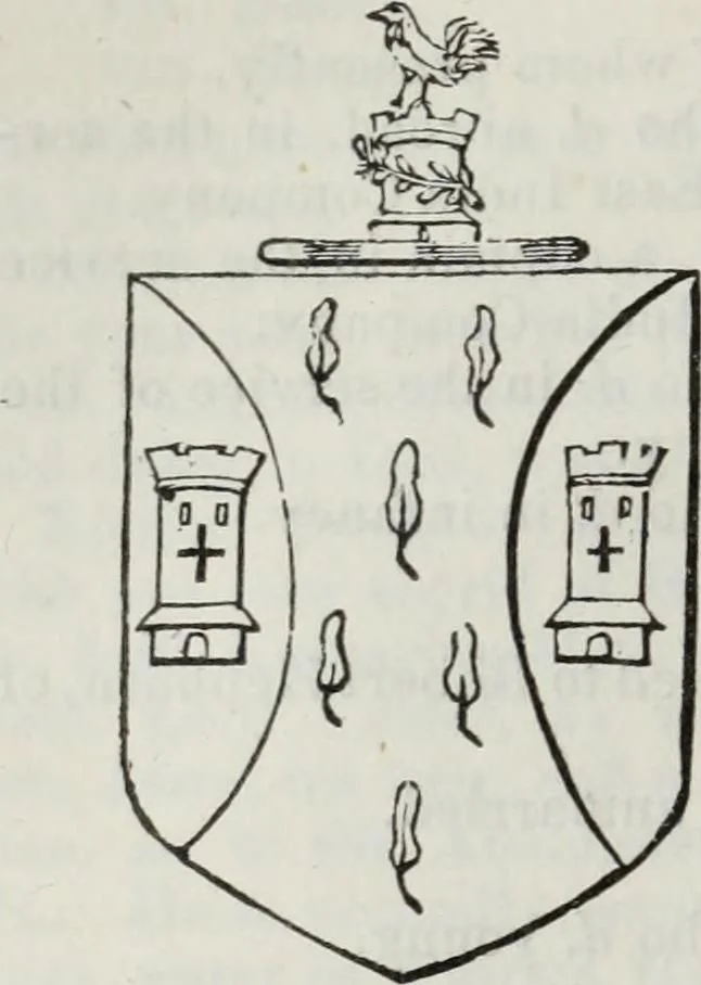 An illustration from A genealogical and heraldic history of the commoners of Great Britain and Ireland enjoying territorial possessions or high official rank, but uninvested with heritable honours, 1836, leaf 508