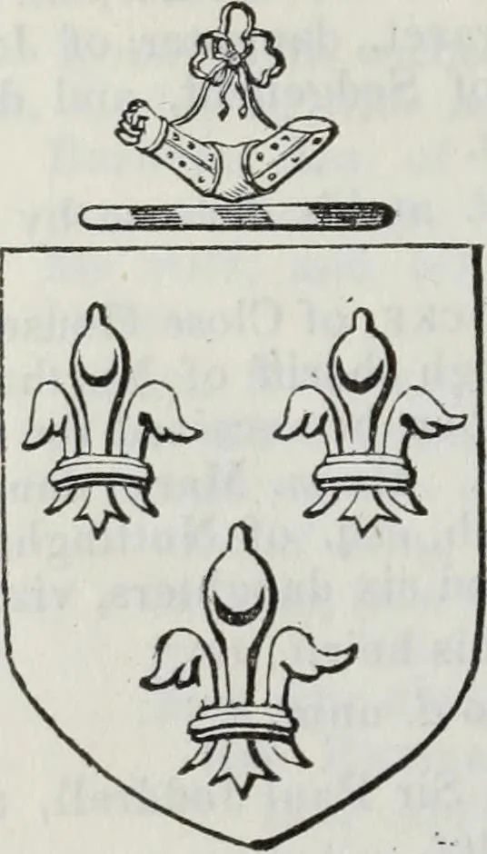 An illustration from A genealogical and heraldic history of the commoners of Great Britain and Ireland enjoying territorial possessions or high official rank, but uninvested with heritable honours, 1836, leaf 518