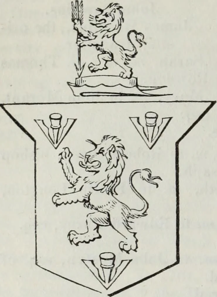 An illustration from A genealogical and heraldic history of the commoners of Great Britain and Ireland enjoying territorial possessions or high official rank, but uninvested with heritable honours, 1836, leaf 54