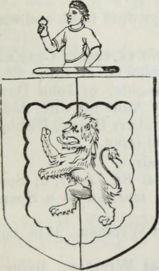 An illustration from A genealogical and heraldic history of the commoners of Great Britain and Ireland enjoying territorial possessions or high official rank, but uninvested with heritable honours, 1836, leaf 573