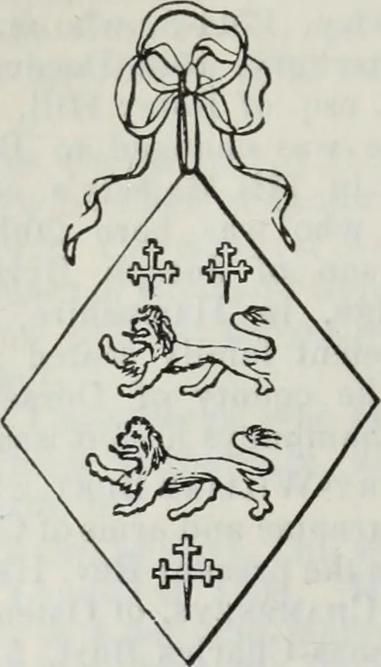 An illustration from A genealogical and heraldic history of the commoners of Great Britain and Ireland enjoying territorial possessions or high official rank, but uninvested with heritable honours, 1836, leaf 576