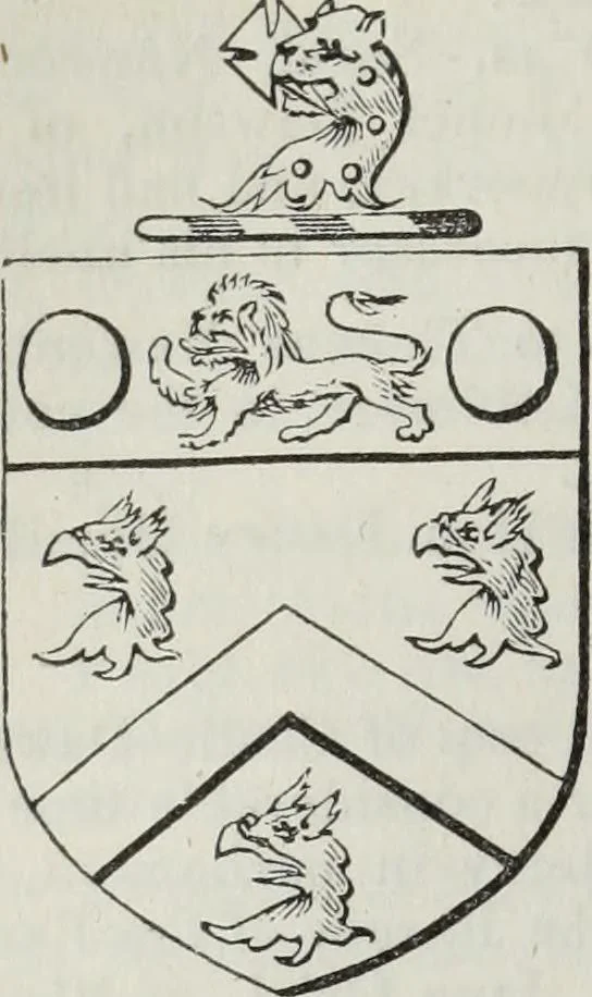 An illustration from A genealogical and heraldic history of the commoners of Great Britain and Ireland enjoying territorial possessions or high official rank, but uninvested with heritable honours, 1836, leaf 600