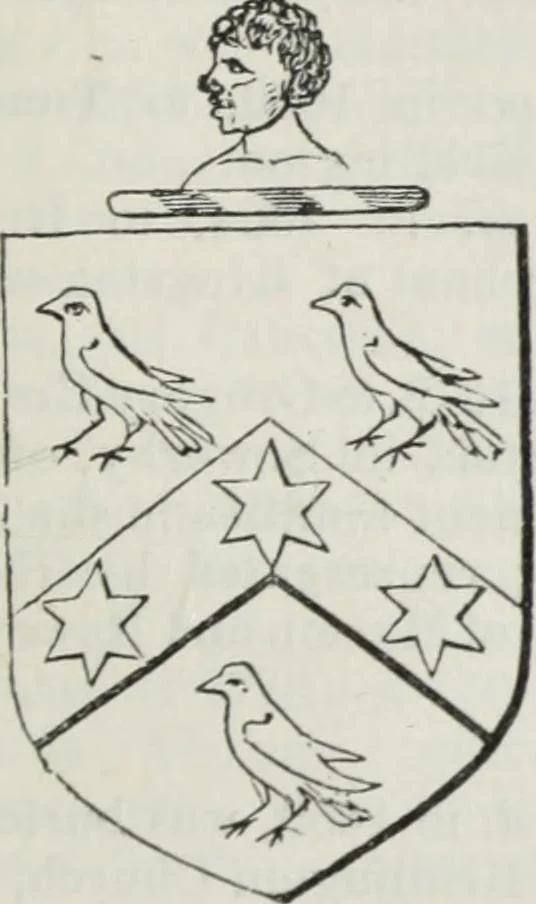 An illustration from A genealogical and heraldic history of the commoners of Great Britain and Ireland enjoying territorial possessions or high official rank, but uninvested with heritable honours, 1836, leaf 605