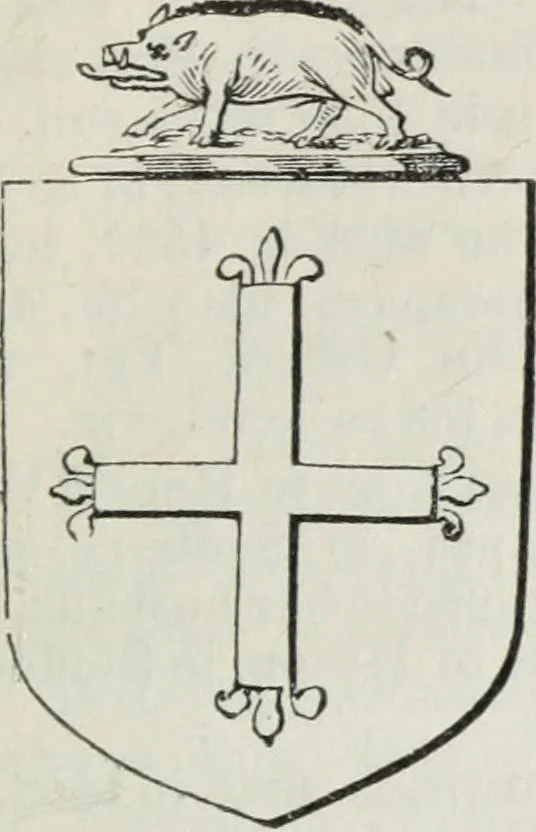 An illustration from A genealogical and heraldic history of the commoners of Great Britain and Ireland enjoying territorial possessions or high official rank, but uninvested with heritable honours, 1836, leaf 619