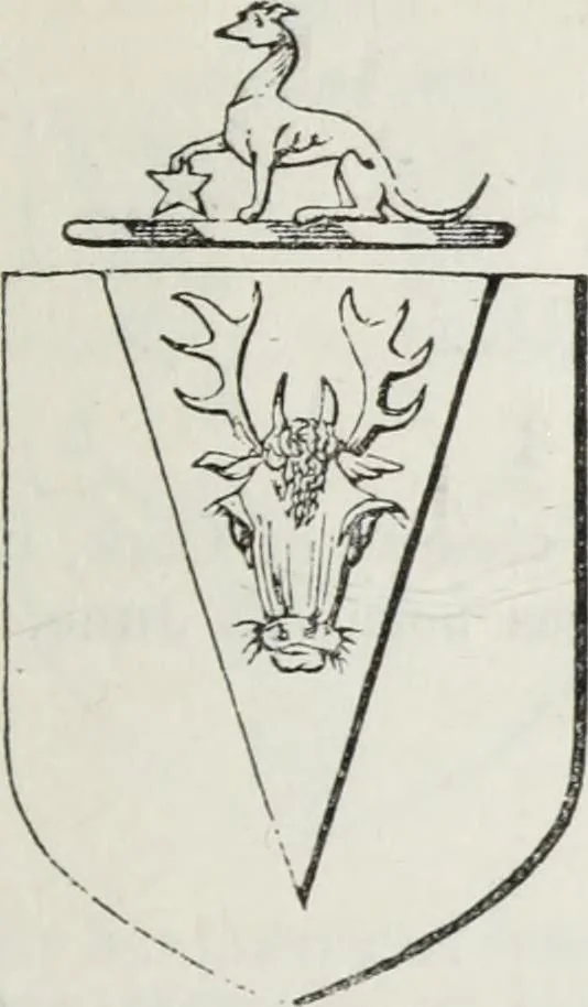 An illustration from A genealogical and heraldic history of the commoners of Great Britain and Ireland enjoying territorial possessions or high official rank, but uninvested with heritable honours, 1836, leaf 625