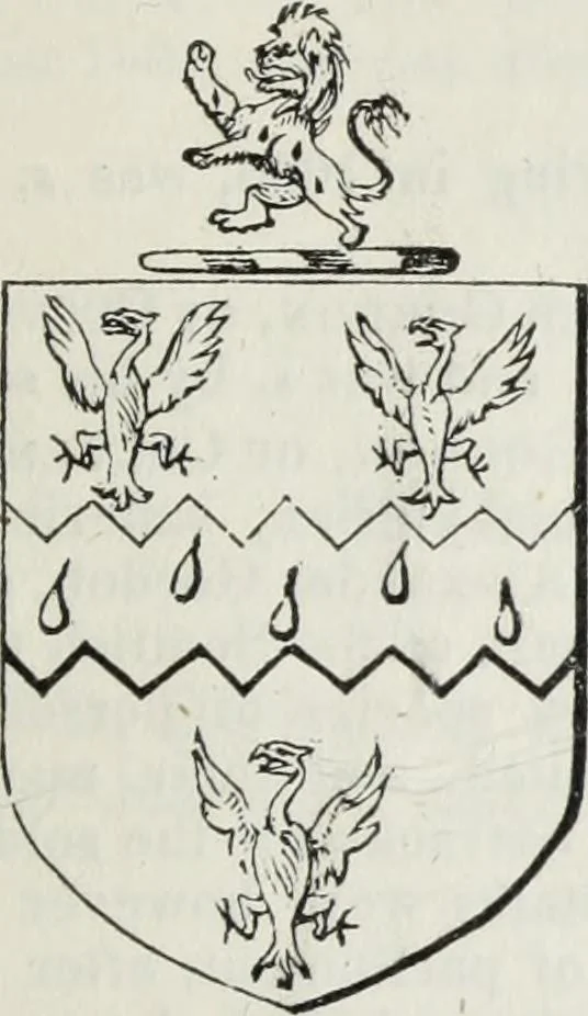 An illustration from A genealogical and heraldic history of the commoners of Great Britain and Ireland enjoying territorial possessions or high official rank, but uninvested with heritable honours, 1836, leaf 627