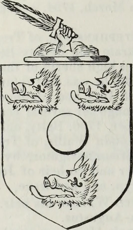 An illustration from A genealogical and heraldic history of the commoners of Great Britain and Ireland enjoying territorial possessions or high official rank, but uninvested with heritable honours, 1836, leaf 628