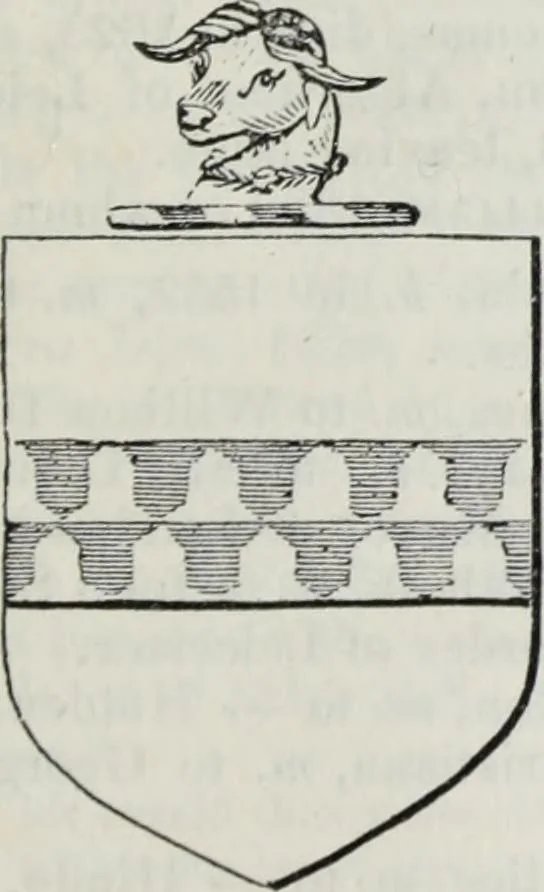 An illustration from A genealogical and heraldic history of the commoners of Great Britain and Ireland enjoying territorial possessions or high official rank, but uninvested with heritable honours, 1836, leaf 655