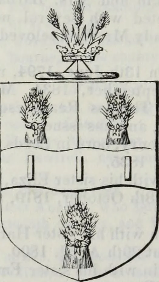 An illustration from A genealogical and heraldic history of the commoners of Great Britain and Ireland enjoying territorial possessions or high official rank, but uninvested with heritable honours, 1836, leaf 686