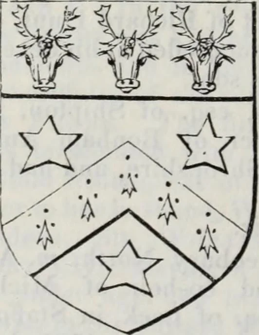 An illustration from A genealogical and heraldic history of the commoners of Great Britain and Ireland enjoying territorial possessions or high official rank, but uninvested with heritable honours, 1836, leaf 690