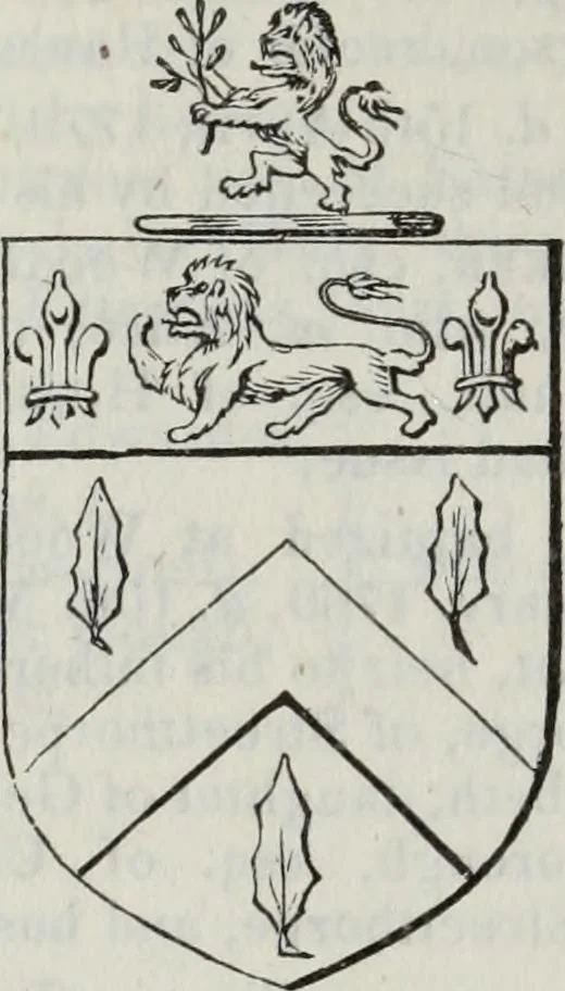 An illustration from A genealogical and heraldic history of the commoners of Great Britain and Ireland enjoying territorial possessions or high official rank, but uninvested with heritable honours, 1836, leaf 692