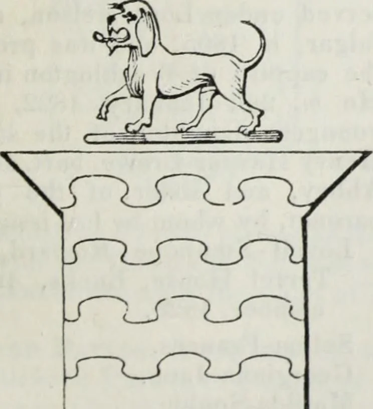 An illustration from A genealogical and heraldic history of the commoners of Great Britain and Ireland enjoying territorial possessions or high official rank, but uninvested with heritable honours, 1836, leaf 95