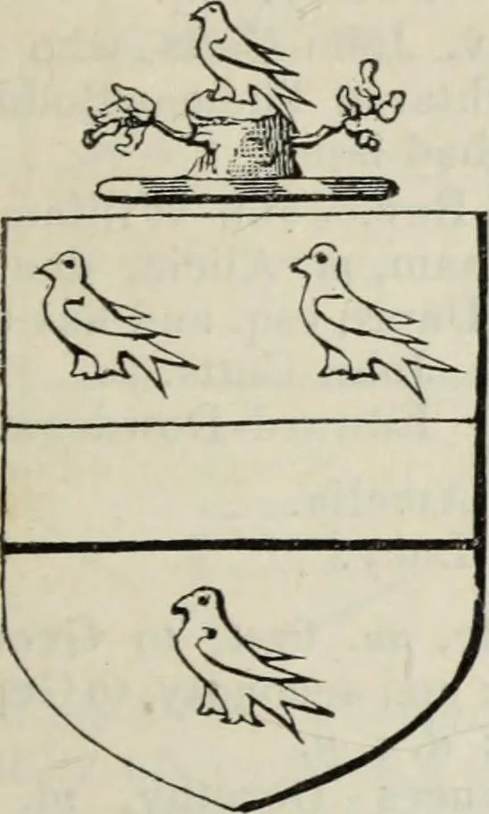 An illustration from A genealogical and heraldic history of the commoners of Great Britain and Ireland enjoying territorial possessions or high official rank, but uninvested with heritable honours, 1836, leaf 107