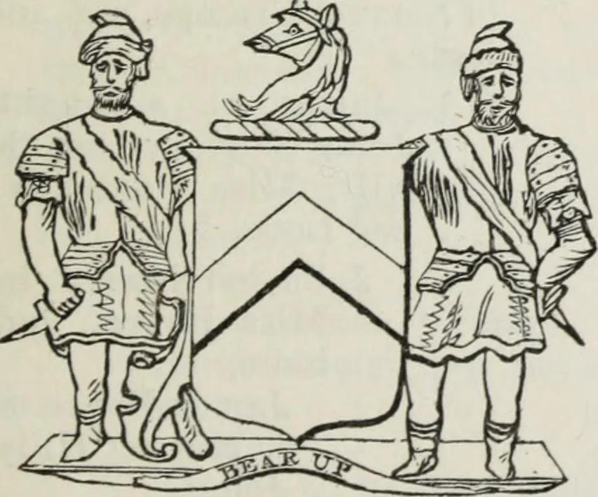 An illustration from A genealogical and heraldic history of the commoners of Great Britain and Ireland enjoying territorial possessions or high official rank, but uninvested with heritable honours, 1836, leaf 11