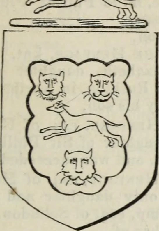An illustration from A genealogical and heraldic history of the commoners of Great Britain and Ireland enjoying territorial possessions or high official rank, but uninvested with heritable honours, 1836, leaf 129