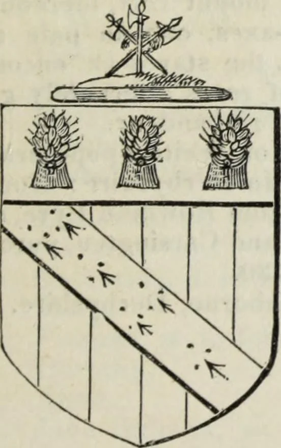 An illustration from A genealogical and heraldic history of the commoners of Great Britain and Ireland enjoying territorial possessions or high official rank, but uninvested with heritable honours, 1836, leaf 141