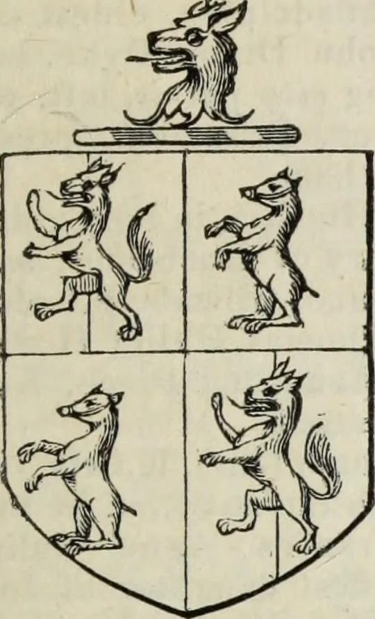 An illustration from A genealogical and heraldic history of the commoners of Great Britain and Ireland enjoying territorial possessions or high official rank, but uninvested with heritable honours, 1836, leaf 143