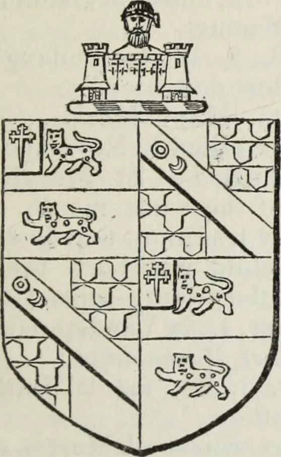 An illustration from A genealogical and heraldic history of the commoners of Great Britain and Ireland enjoying territorial possessions or high official rank, but uninvested with heritable honours, 1836, leaf 15