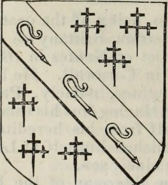 An illustration from A genealogical and heraldic history of the commoners of Great Britain and Ireland enjoying territorial possessions or high official rank, but uninvested with heritable honours, 1836, leaf 166