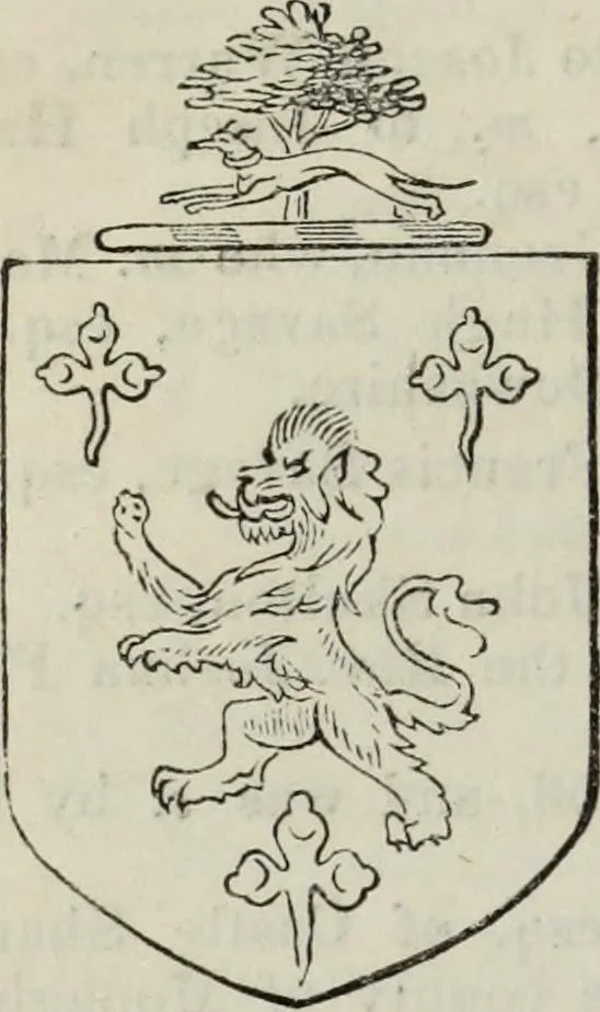 An illustration from A genealogical and heraldic history of the commoners of Great Britain and Ireland enjoying territorial possessions or high official rank, but uninvested with heritable honours, 1836, leaf 172