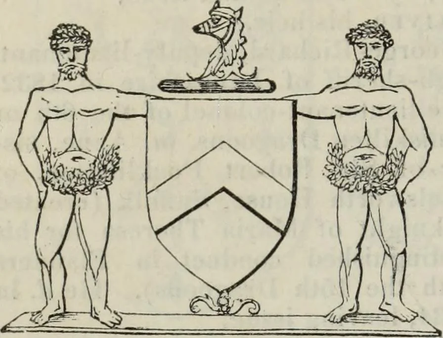 An illustration from A genealogical and heraldic history of the commoners of Great Britain and Ireland enjoying territorial possessions or high official rank, but uninvested with heritable honours, 1836, leaf 184