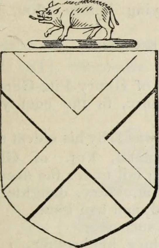 An illustration from A genealogical and heraldic history of the commoners of Great Britain and Ireland enjoying territorial possessions or high official rank, but uninvested with heritable honours, 1836, leaf 205