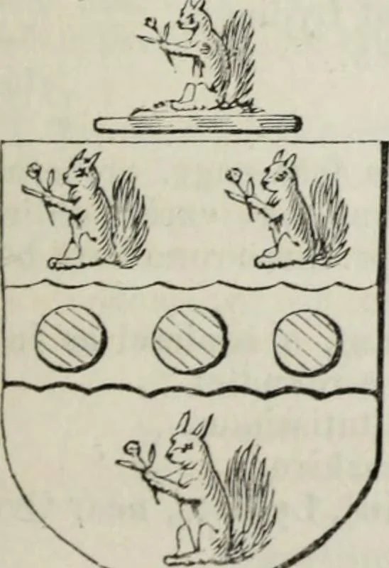 An illustration from A genealogical and heraldic history of the commoners of Great Britain and Ireland enjoying territorial possessions or high official rank, but uninvested with heritable honours, 1836, leaf 227