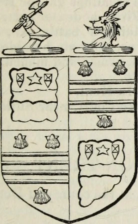 An illustration from A genealogical and heraldic history of the commoners of Great Britain and Ireland enjoying territorial possessions or high official rank, but uninvested with heritable honours, 1836, leaf 229