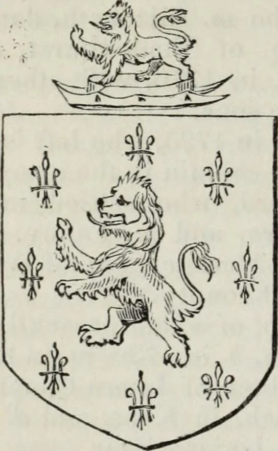 An illustration from A genealogical and heraldic history of the commoners of Great Britain and Ireland enjoying territorial possessions or high official rank, but uninvested with heritable honours, 1836, leaf 230