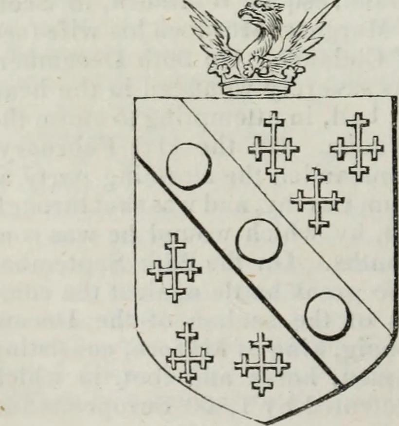 An illustration from A genealogical and heraldic history of the commoners of Great Britain and Ireland enjoying territorial possessions or high official rank, but uninvested with heritable honours, 1836, leaf 250