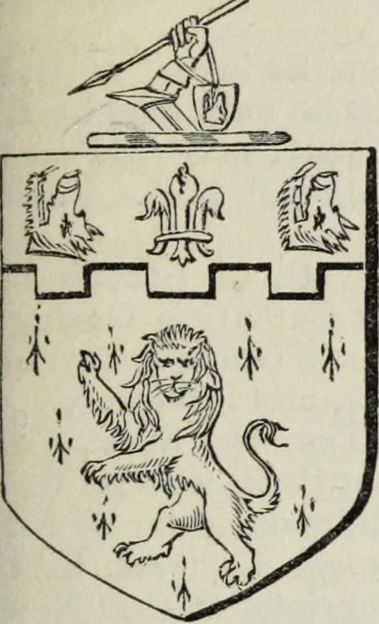 An illustration from A genealogical and heraldic history of the commoners of Great Britain and Ireland enjoying territorial possessions or high official rank, but uninvested with heritable honours, 1836, leaf 263
